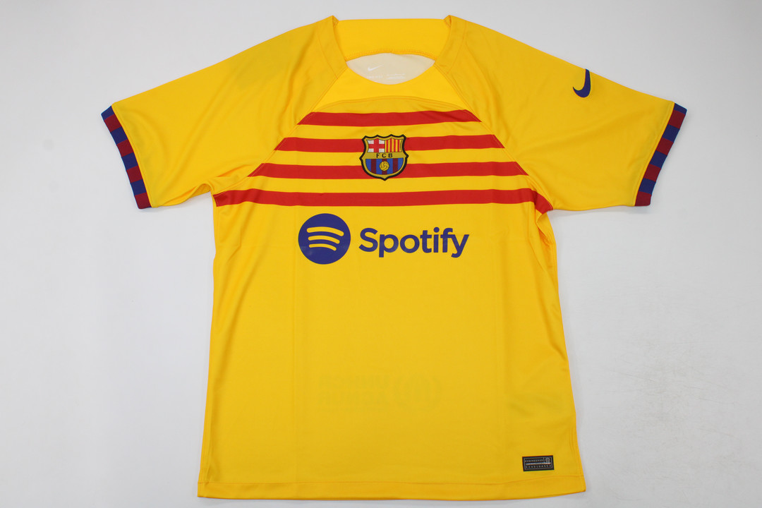 AAA Quality Barcelona 22/23 Fourth Yellow Soccer Jersey